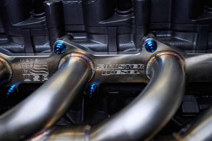 Image 5: Sinister Diesel Exhaust Headers for 2003-2007 Ford Powerstroke 6.0L
